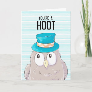 Tarjeta Eres un búho personalizado del día de San Valentín