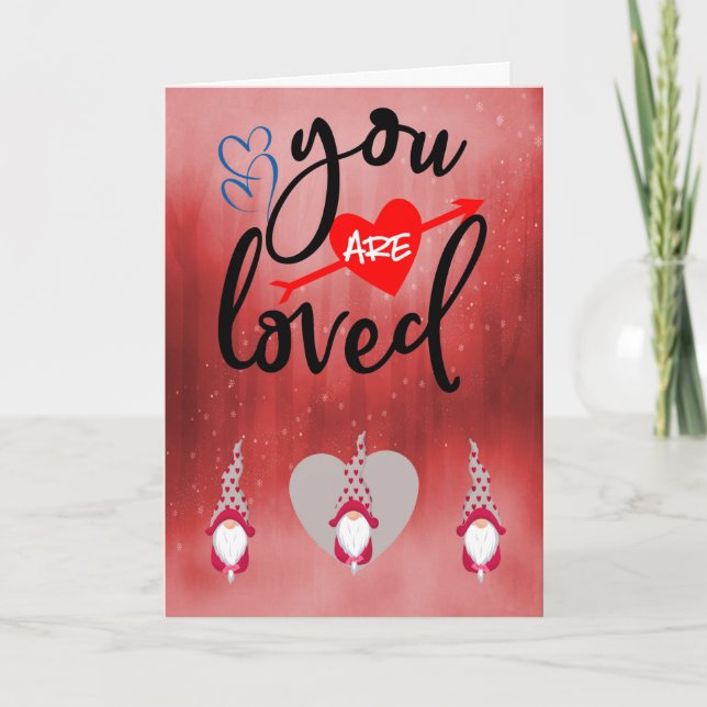 Tarjeta Eres Un Día de San Valentín Amado (Anverso)