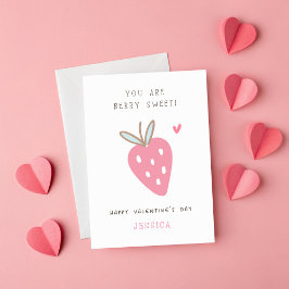 Tarjeta Eres un El día de San Valentín de clase Berry Swee