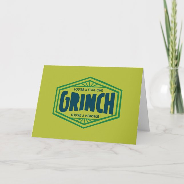 Tarjeta Eres un Grinch Asqueroso (Anverso)
