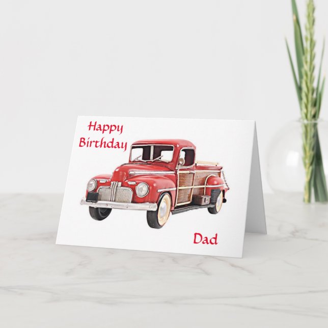 TARJETA **ERES UN PAPÁ CLÁSICO*** FELIZ CUMPLEAÑOS (Anverso)
