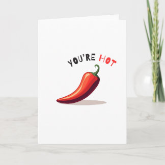 Tarjeta Eres un vaso de chupito de chile picante