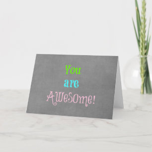 Tarjeta Eres una increíble afirmación de citas