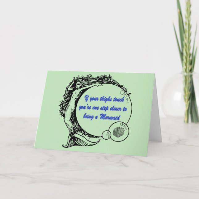Tarjeta Eres una sirena (Anverso)
