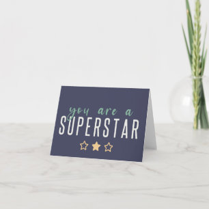 Tarjeta Eres una superestrella   Héroe de la estrella de o