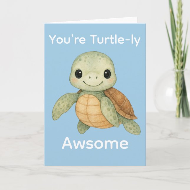 Tarjeta Eres una Tortuga Increíble (Anverso)