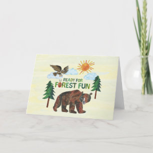 Tarjeta Eric Carle   Listo para diversión forestal