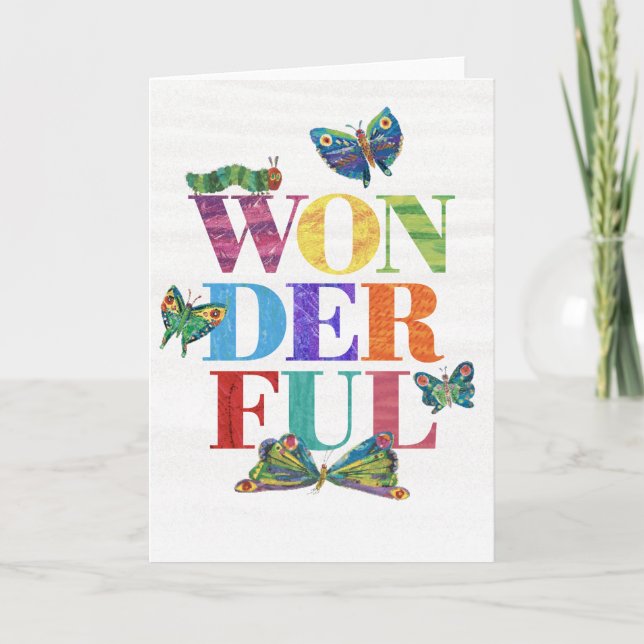 Tarjeta Eric Carle | Maravilloso (Anverso)