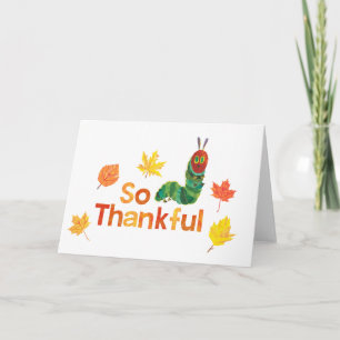 Tarjeta Eric Carle   Oruga muy agradecida