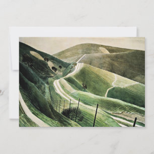 Tarjeta Eric Ravilious - Chalk Paths,