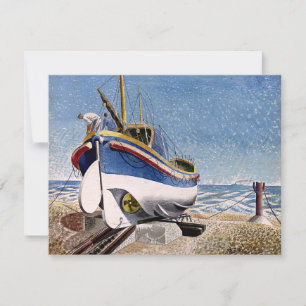 Tarjeta Eric Ravilious - Lifeboat en Adelburgh