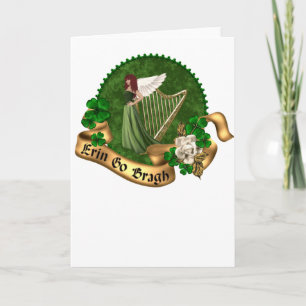 Tarjeta Erin va irlandés de Bragh
