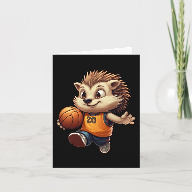 Tarjeta Erizo de Baloncesto 1  (Anverso)