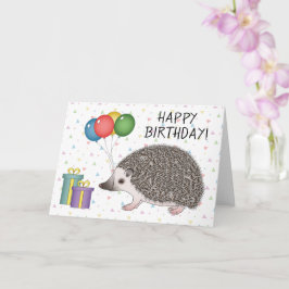 Tarjeta Erizo pigmeo africano Animal - Feliz Cumpleaños