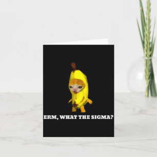 Tarjeta Erm, Qué Sigma_ Meme de Gato Hombres Mujeres Niñas