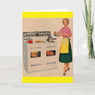Tarjeta Erma y su horno de doble barril