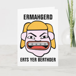 Tarjeta Ermahgerd Herper Berthder