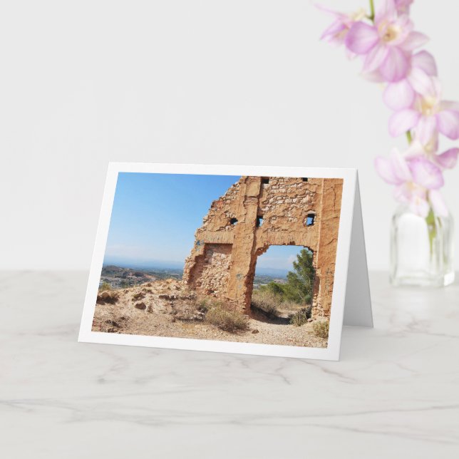 Tarjeta Ermita de Santa Bárbara, Valencia, España (Orquídea)