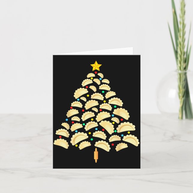 Tarjeta Erogi Tree Lish Christmas Food Funny Tee Men Women (Anverso)