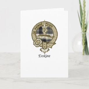 Tarjeta Erskine Clan Escudo