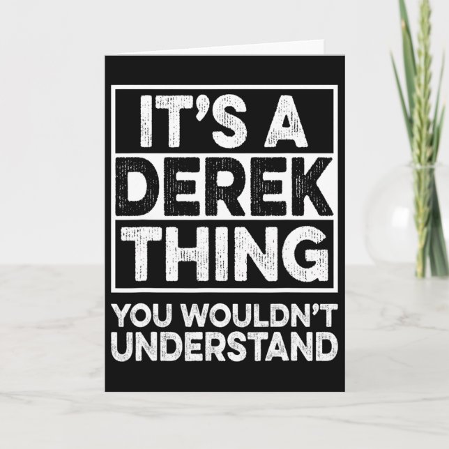 Tarjeta Es algo de Derek que no entenderías Derek C (Anverso)