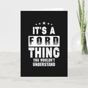 Tarjeta Es algo de Ford que no entenderías Nombre divertid