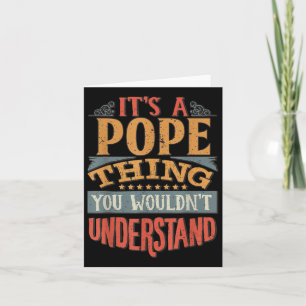 Tarjeta Es algo que no entenderías por el Papa