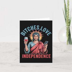 Tarjeta Es Amo La Independencia Graciosa 4 De Julio Para L
