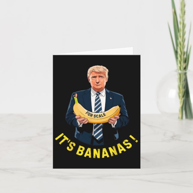Tarjeta Es Banana (a escala) Starship Funny Trump Tee 0 (Anverso)