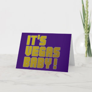 Tarjeta ¡Es bebé de Vegas!
