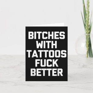 Tarjeta Es con tatuajes para mejor-divertido Tattoo Lover