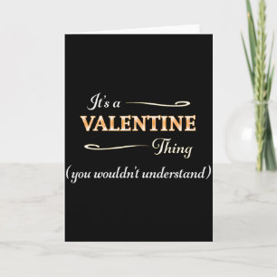 Tarjeta Es Cosa De San Valentín Que No Entenderías _ Nombr