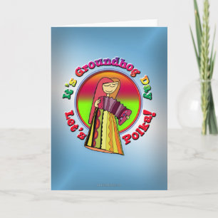 Tarjeta ¡Es día de la marmota!