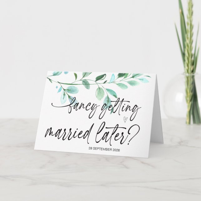 Tarjeta Es difícil casarse con una novia más Boda que madu (Anverso)