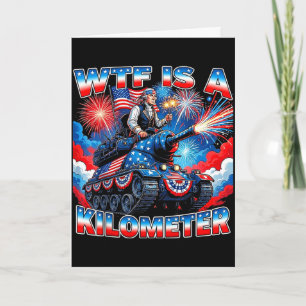 Tarjeta ¿Es divertido un kilómetro washington 4 de julio f