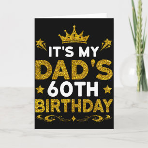 Tarjeta Es el 60 cumpleaños de mi papá Feliz cumpleaños 60