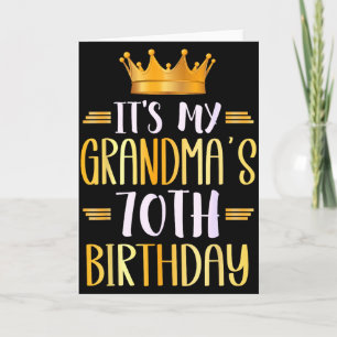 Tarjeta Es el 70 cumpleaños de mi abuela Feliz 70 años _