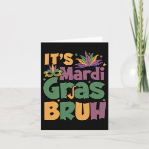 Tarjeta Es el Carnaval de Louisiana del Niño del Mardi Gra