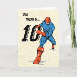 Tarjeta Es el cumpleaños de superhéroe número 10