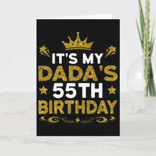 Tarjeta Es el cumpleaños número 55 de mi papá Feliz cumple