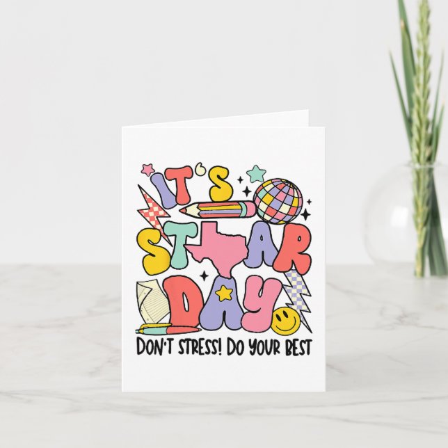 Tarjeta Es el día de las estrellas no se enfada hacer el m (Anverso)