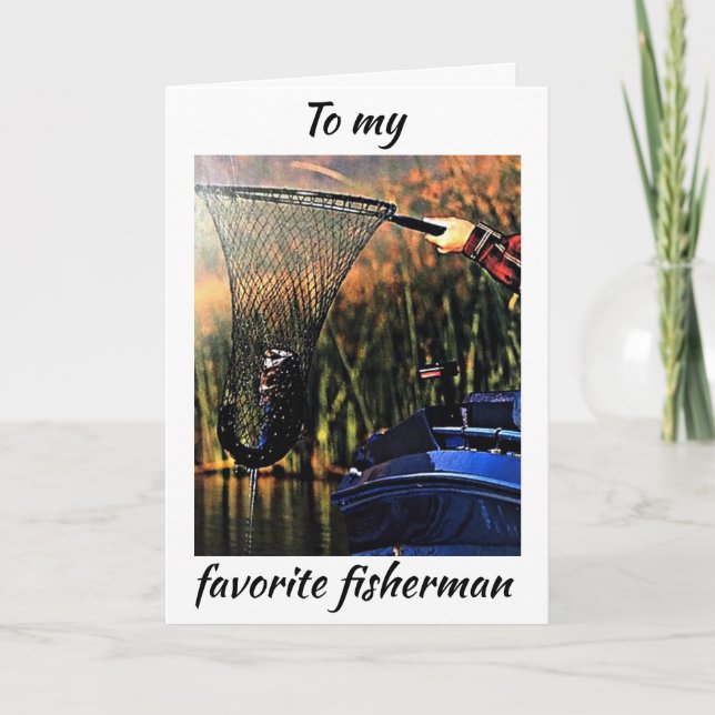 TARJETA ES EL DÍA DE SAN VALENTÍN *MI PESCADOR FAVORITO** (Anverso)