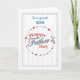 Tarjeta Es el Día del Padre, Padre Estelar de Béisbol