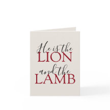 Es el león y la simpatía del cordero doblado