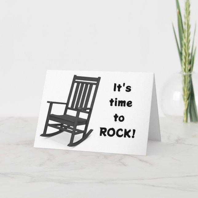 TARJETA **ES EL MOMENTO DE ROCK EN TU CUARENTA CUMPLEAÑOS* (Anverso)