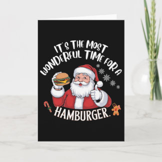 Tarjeta Es el momento más maravilloso para una hamburguesa