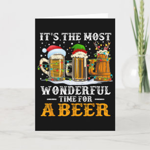 Tarjeta Es el momento más maravilloso para una Navidad de 