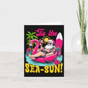 Tarjeta Es El Sol Del Mar Santa Playa Verano Navidad En Ju