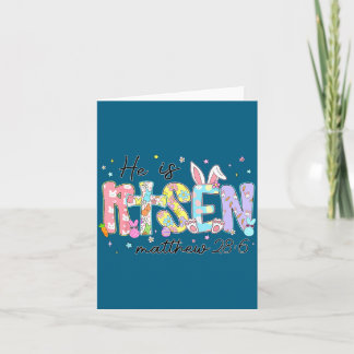 Tarjeta Es Feliz Jesús Resucitado Cristianos Niños