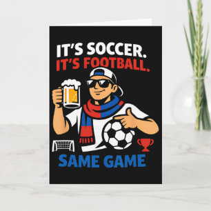 Tarjeta Es Futbol, Mismo Juego Aficionado al Deporte Grafi